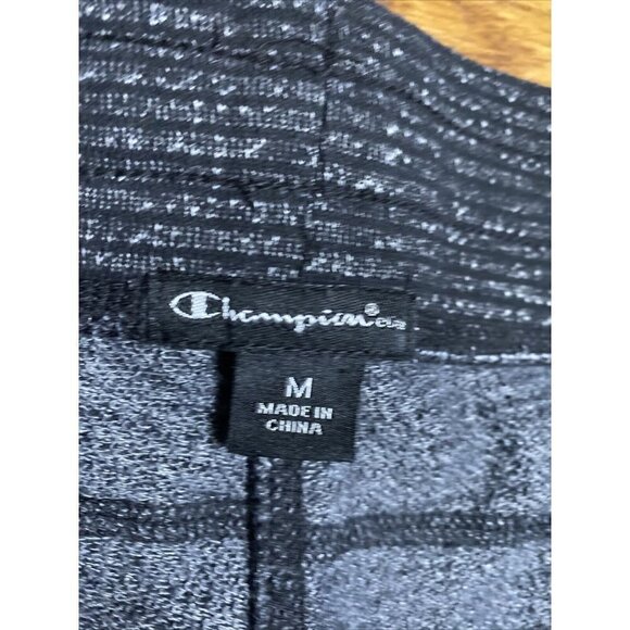CHAMPION Elastic Waist Drawstring Jogger Athleisure Pants Black Gray Size Medium - Picture 6 of 8